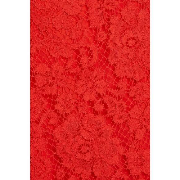 NWT Dolce & Gabbana Red corded Lace Midi Skirt IT 38 US XS - Picture 7 of 8